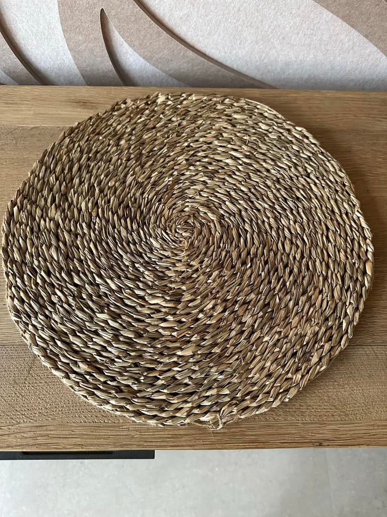 6x Ronde placemat van Dille & Kamille - 38cm, Ophalen, Zo goed als nieuw, Bord