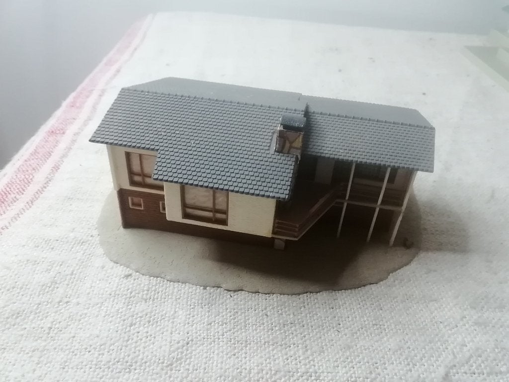 Vollmer Spur N Bungalow aufgebaut, Art. 7715, Overige merken, Gebruikt, Gelijkstroom, Verzenden