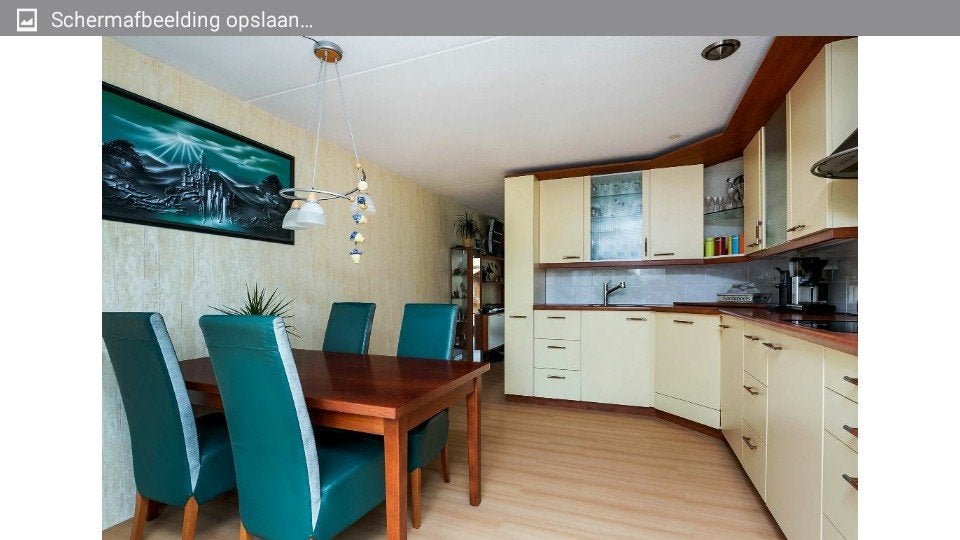 4 leren suede groene stoelen ... mag ook 2 stuks, Ophalen, Overige kleuren