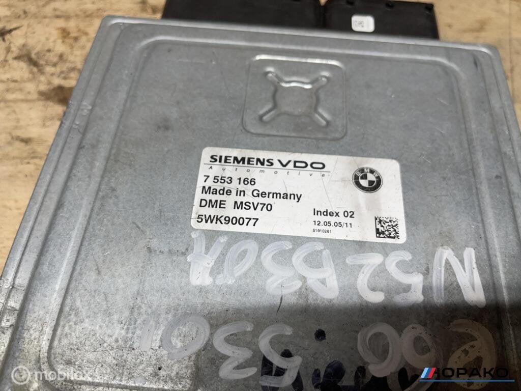ECU / Motorcomputer BMW 5 serie e6x 7553166 | MSV70, Gebruikt, Einsteinlaan 5, rijswijk, Bmw, Ophalen of Verzenden