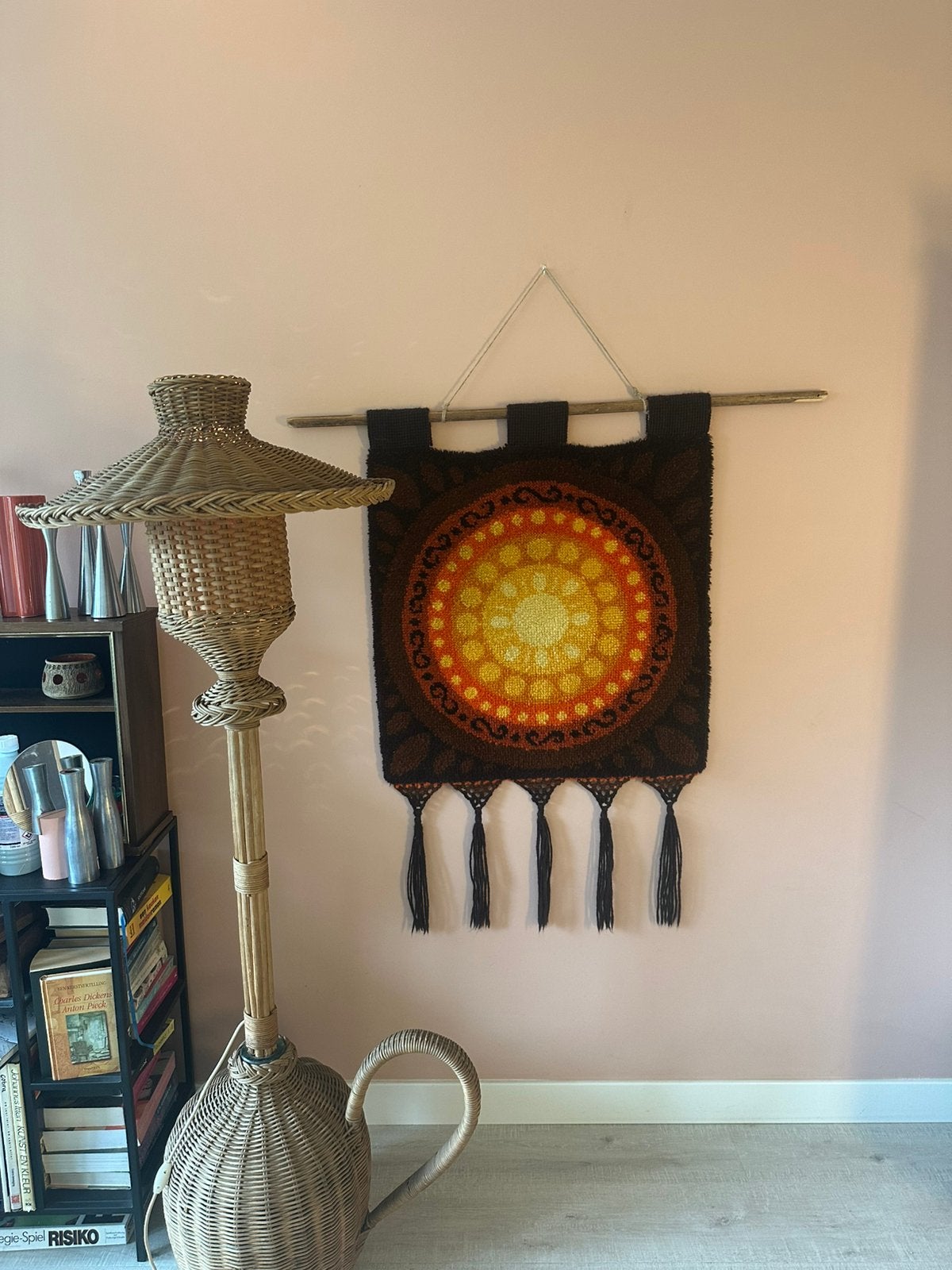 Wandkleed space age flower power retro, Ophalen of Verzenden, Zo goed als nieuw