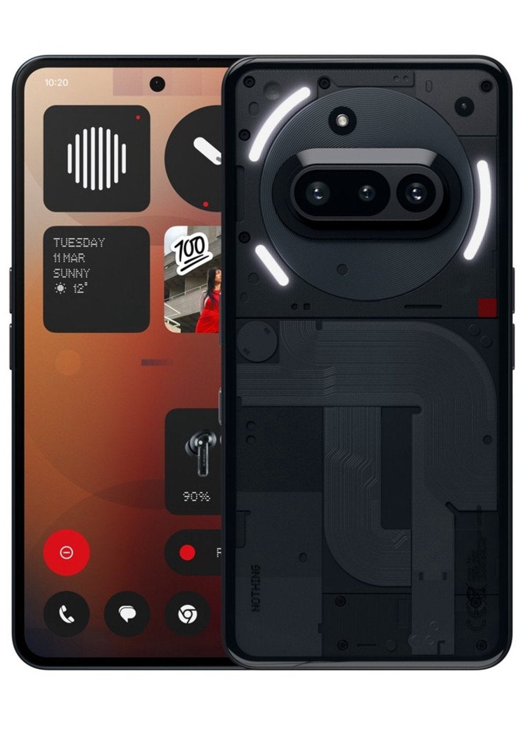 Nothing Phone (3a) - Zo goed als nieuw, Telecommunicatie, Ophalen of Verzenden, Zo goed als nieuw, Zonder abonnement, Zonder simlock