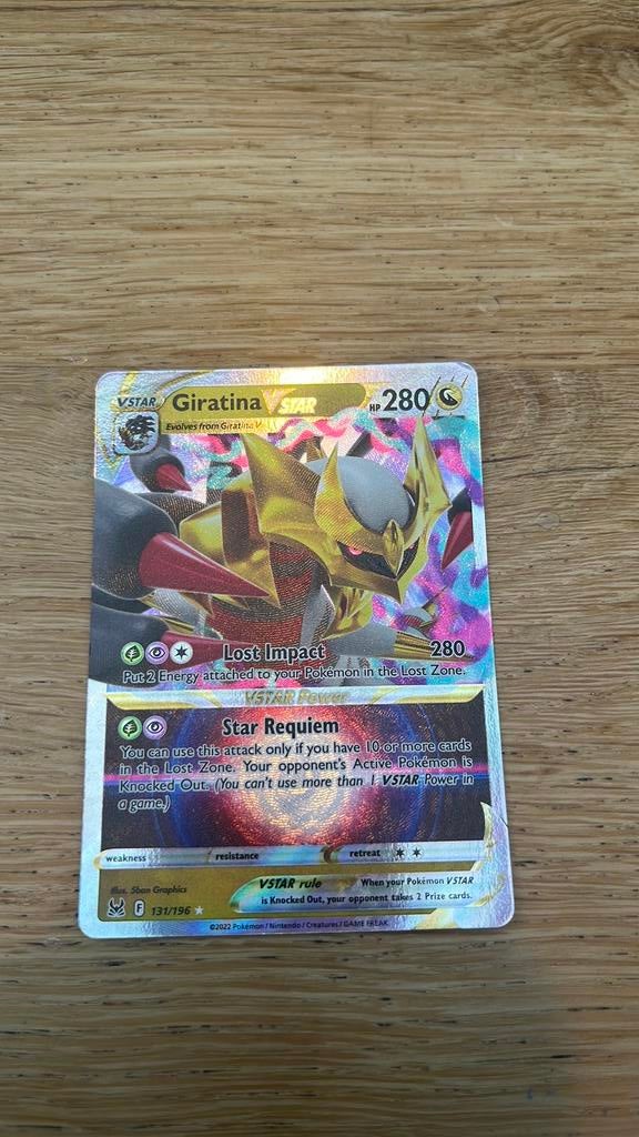 Giratina pokemonkaart, Ophalen of Verzenden, Zo goed als nieuw