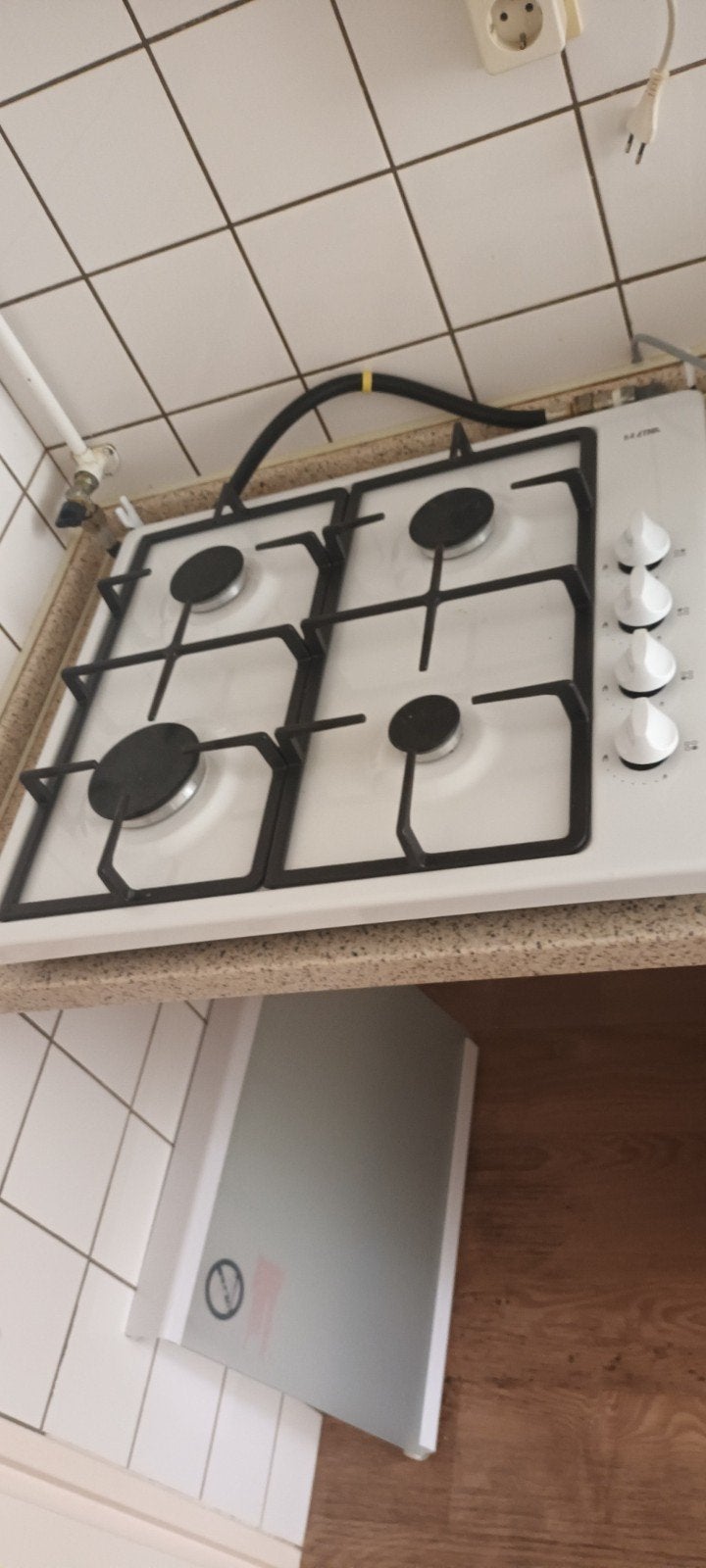 4 pits kookplaat, Witgoed en Apparatuur, Kookplaten, Ophalen of Verzenden, Vrijstaand, Gas, 4 kookzones