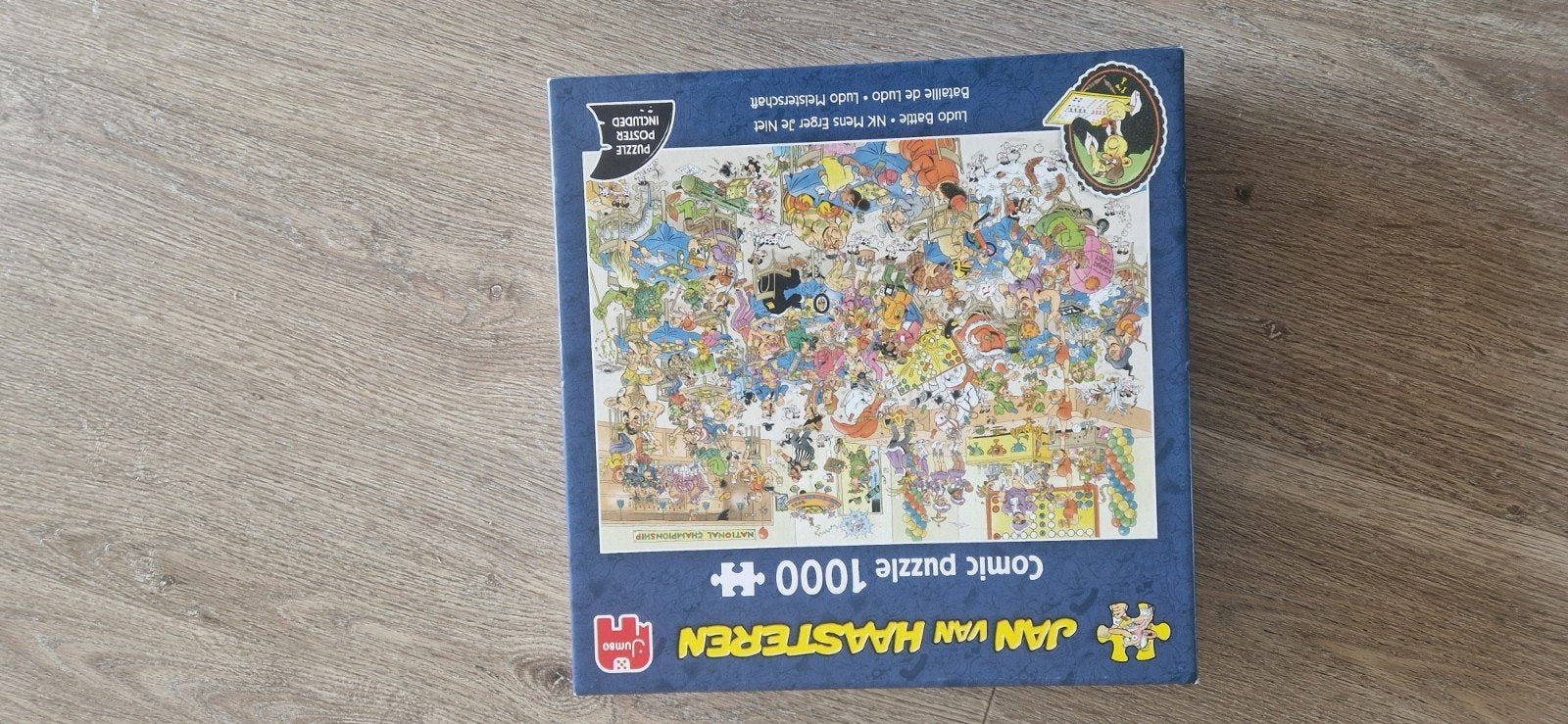 Jan van Haasteren NK Mens erg je niet, Ophalen of Verzenden, 500 t/m 1500 stukjes, Zo goed als nieuw, Legpuzzel