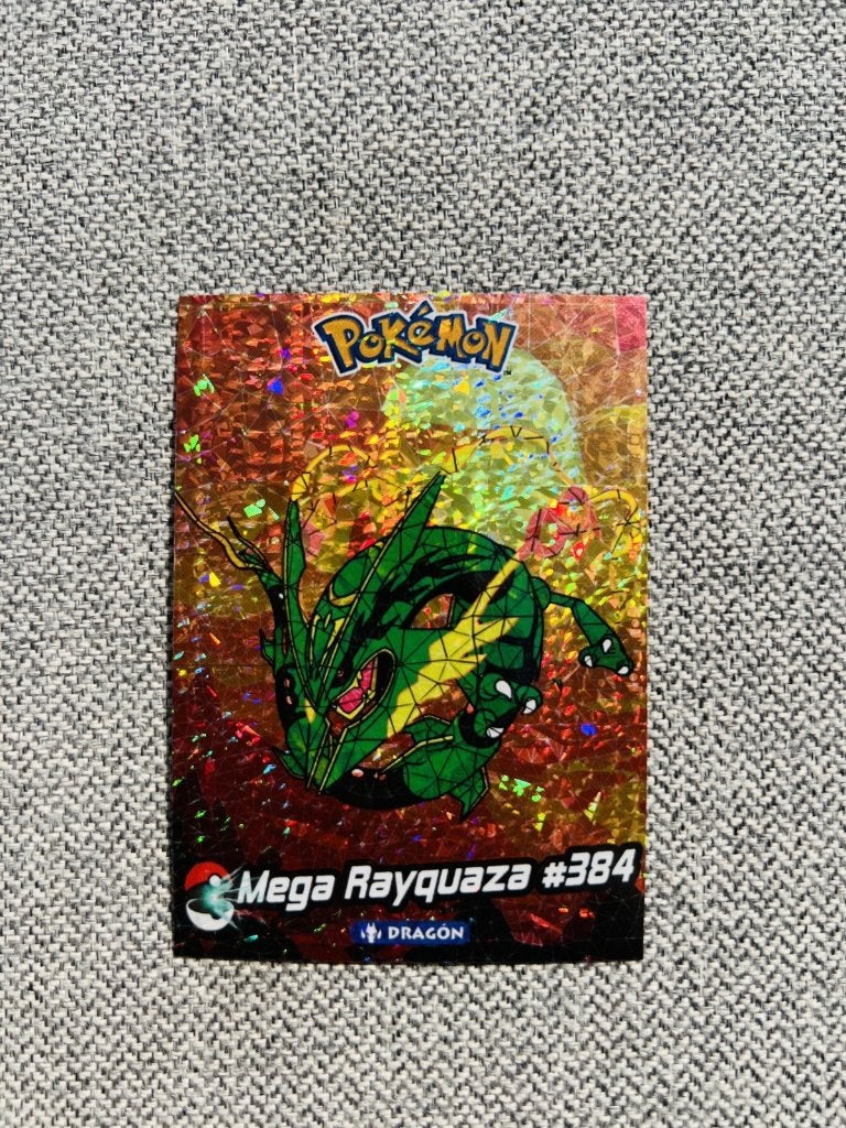 Mega Rayquaza 384 Johto Card Top Collection Promo Pokemon, Verzenden, Zo goed als nieuw, Losse kaart, Foil