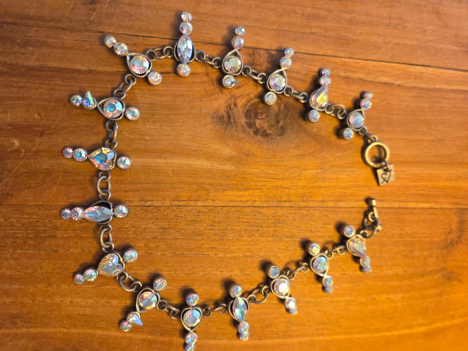 OTAZU Ketting met Kristallen - Elegant en Sprankelend, Met kristal, Overige materialen, Ophalen of Verzenden, Zo goed als nieuw