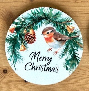 * 6 nieuwe hout kurk onderzetters winter vogels Kerst Sint, Hout, Glasonderzetter, Ophalen of Verzenden, Hittebestendig