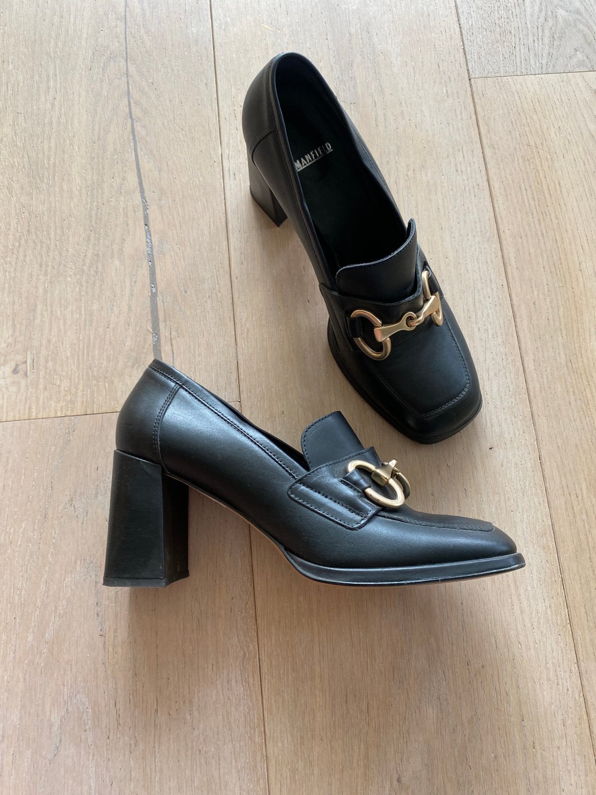 Manfield 41 nieuw, Pumps, Zwart, Ophalen of Verzenden, Zo goed als nieuw
