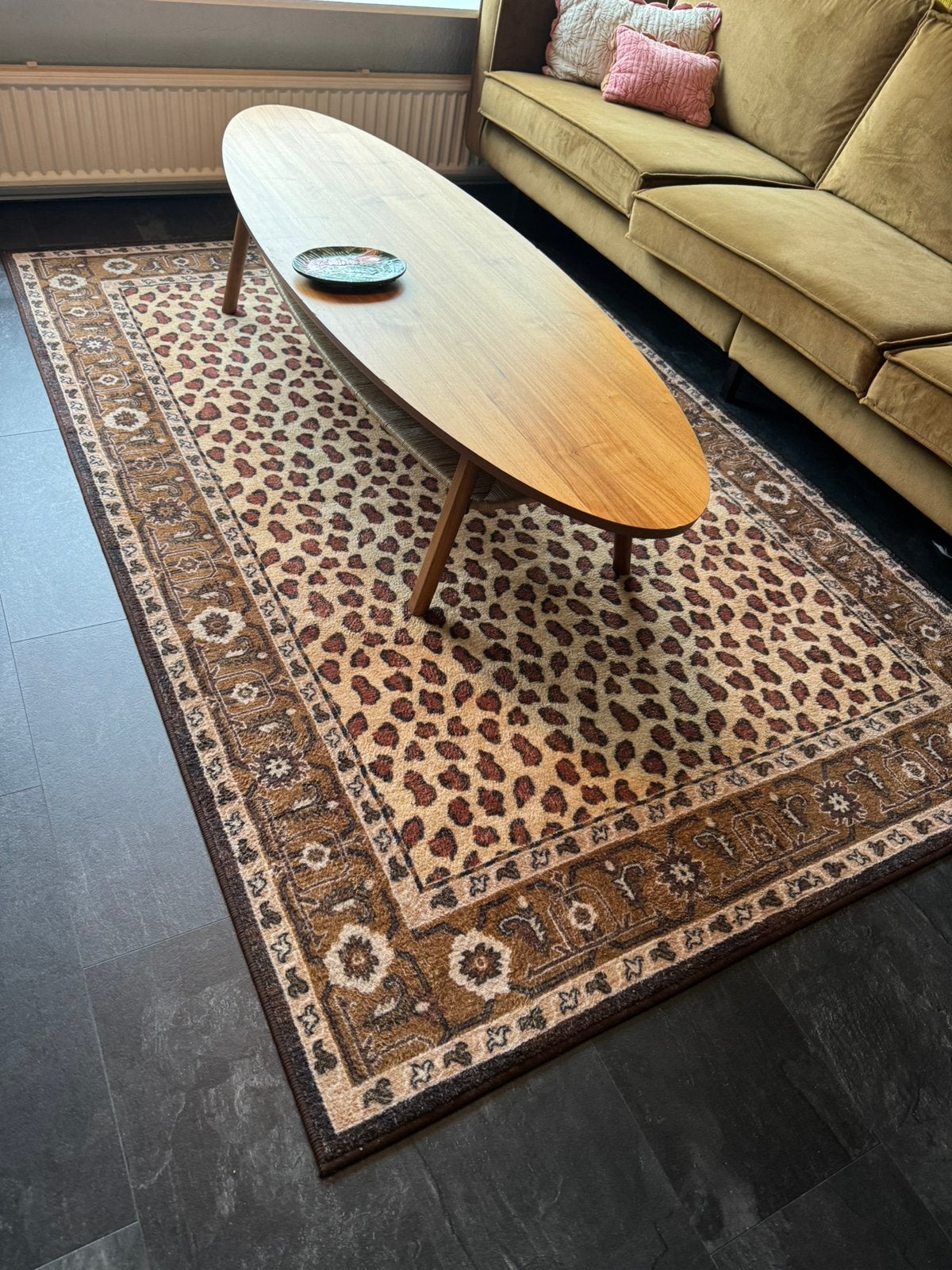 Vloerkleed panterprint / leopard  160x240 cm, Ophalen of Verzenden, Nieuw, Rechthoekig, 200 cm of meer
