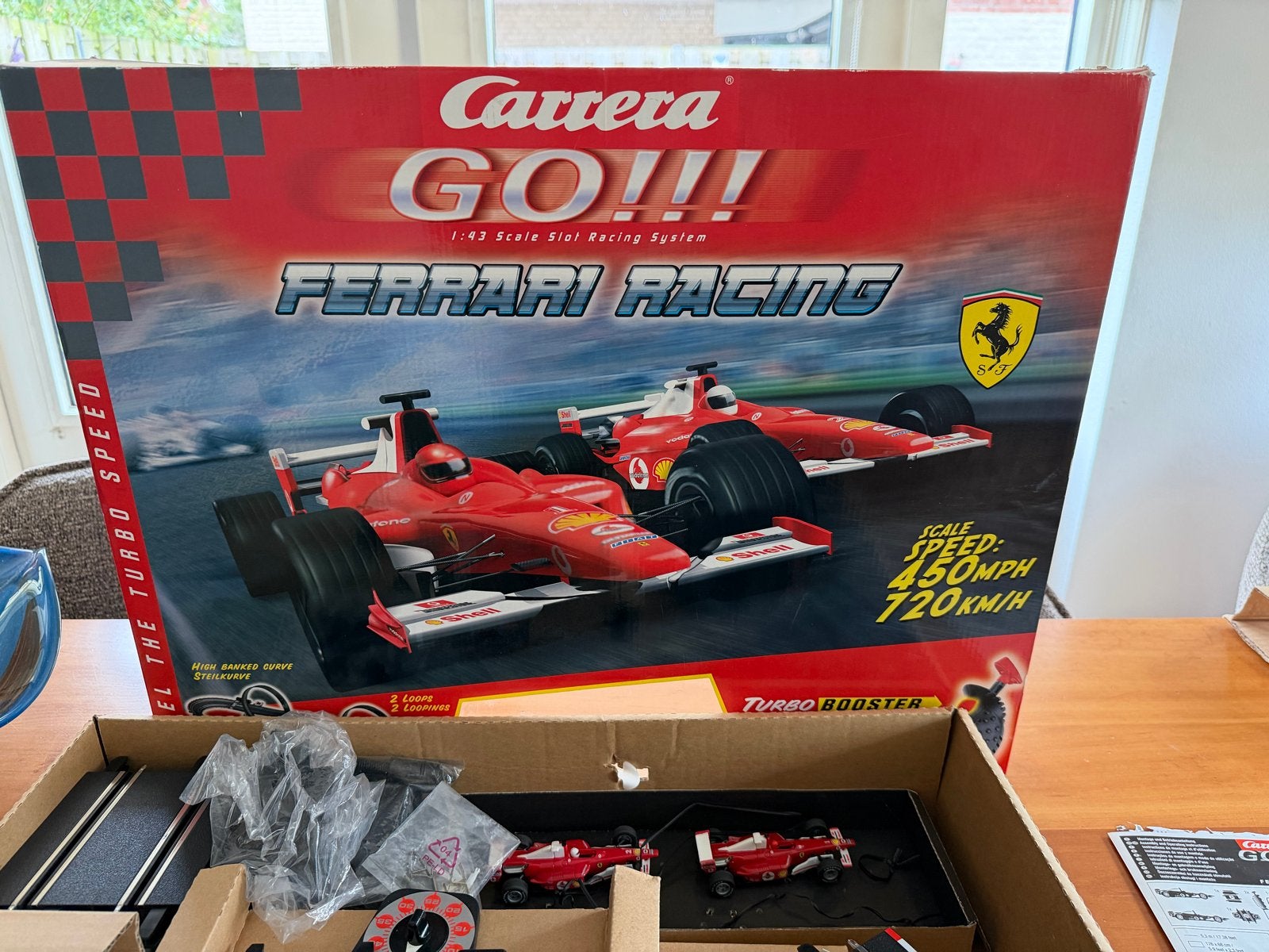 Carrera GO!!! Ferrari Racing Racebaan - Compleet en Leuk!, Ophalen, Racebaan, Carrera, Zo goed als nieuw