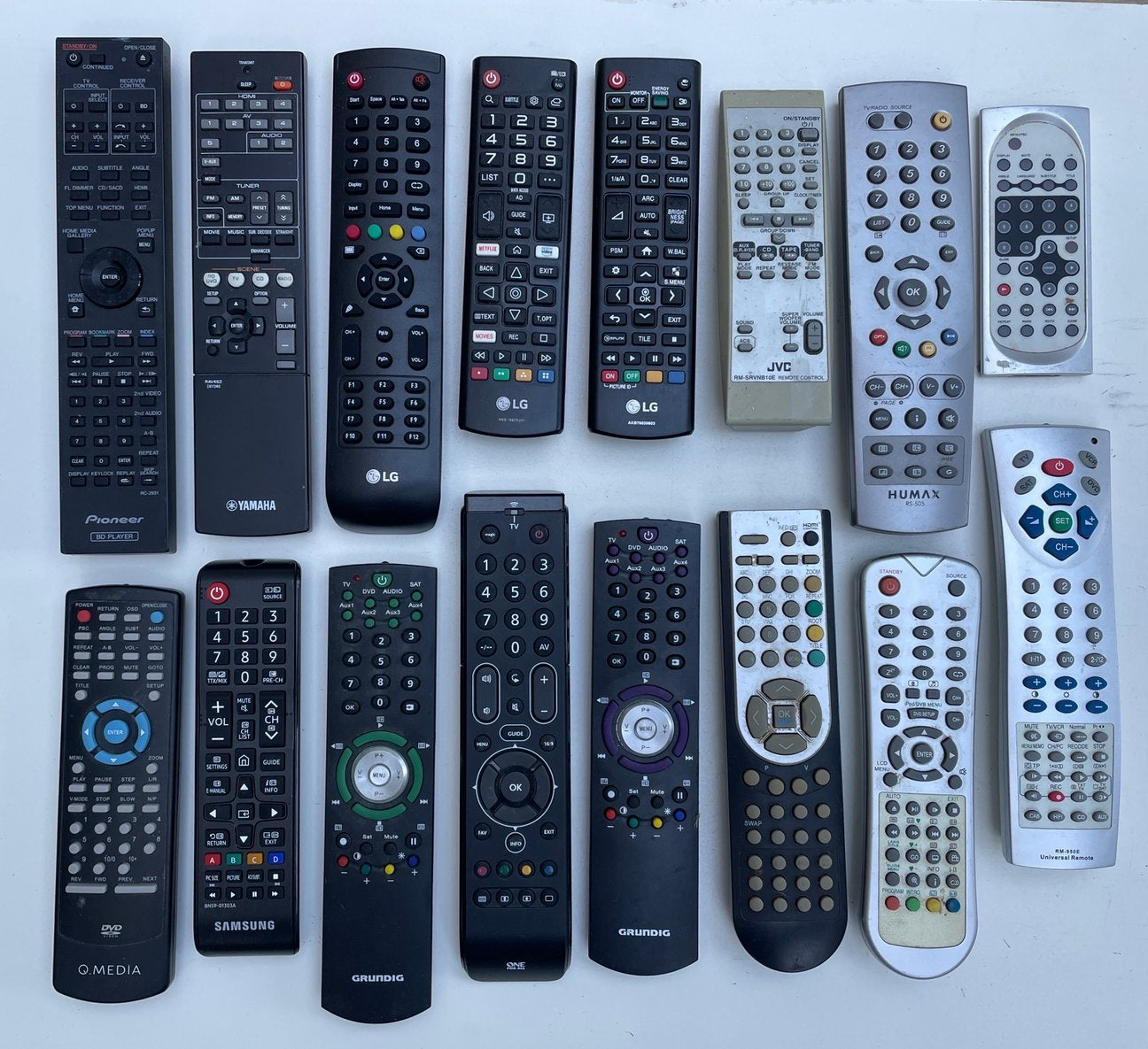 Diverse afstandbediening TV remote control afstand bediening, Ophalen of Verzenden, Gebruikt, Origineel, Tv