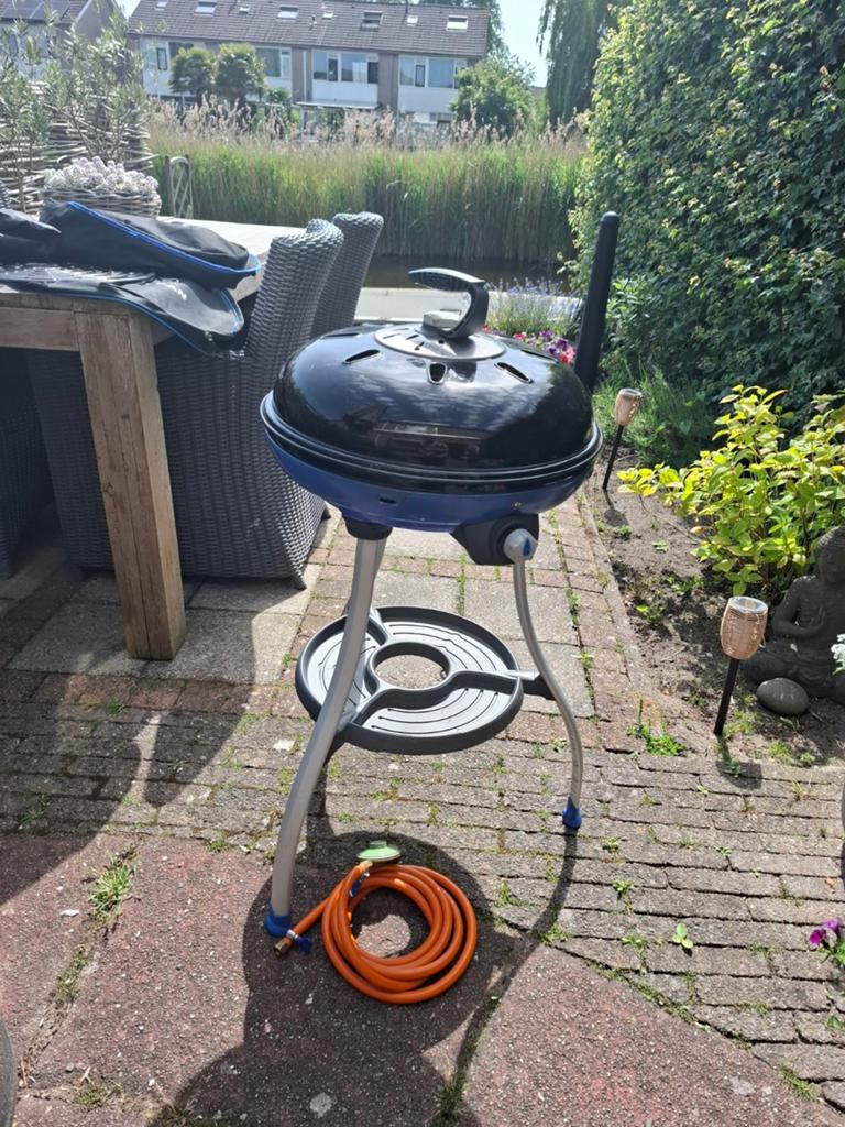 Cadac inclusief paëllapan, Ophalen