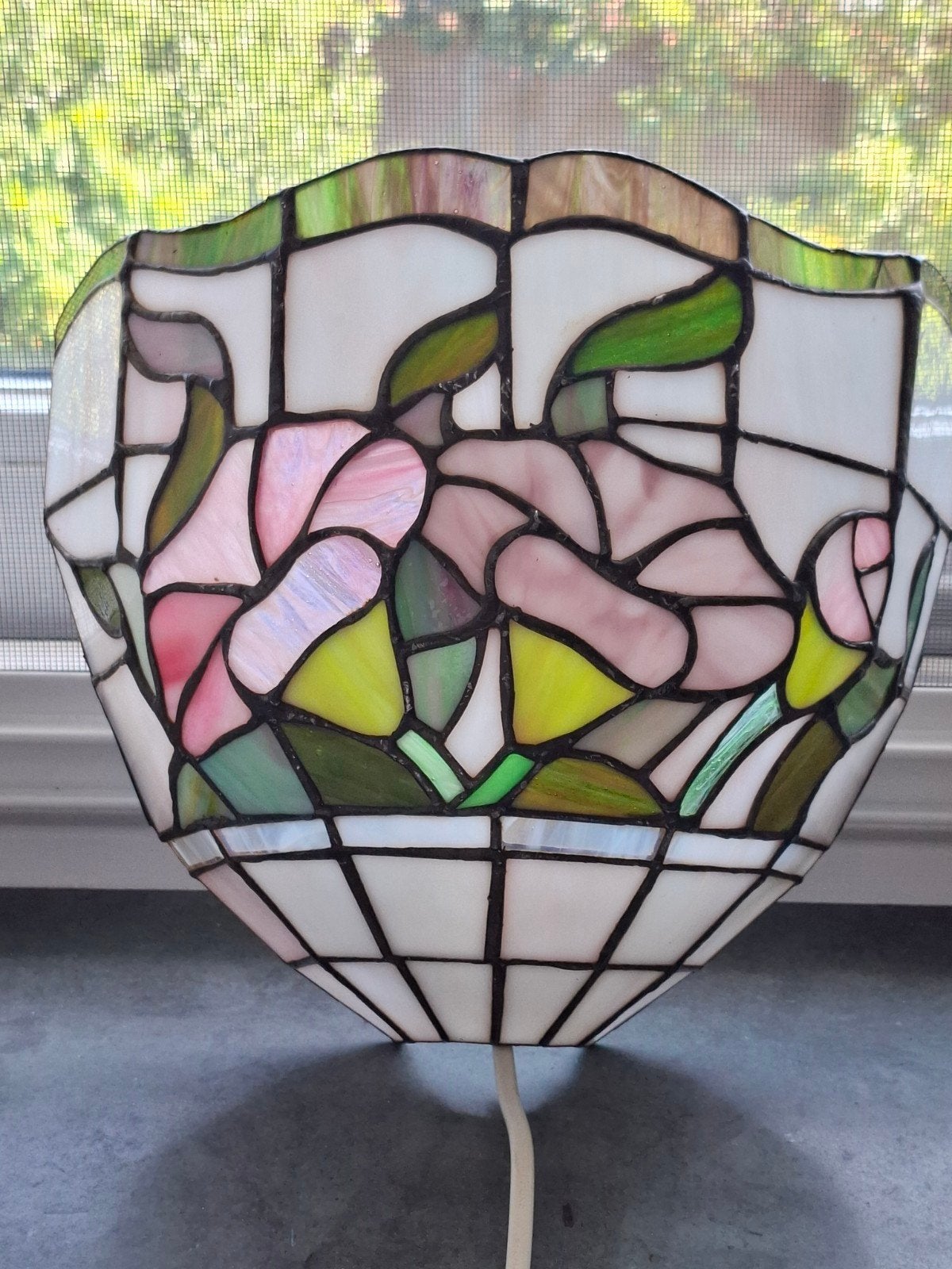 Prachtige wandlamp Tiffany stijl, Ophalen of Verzenden, Glas