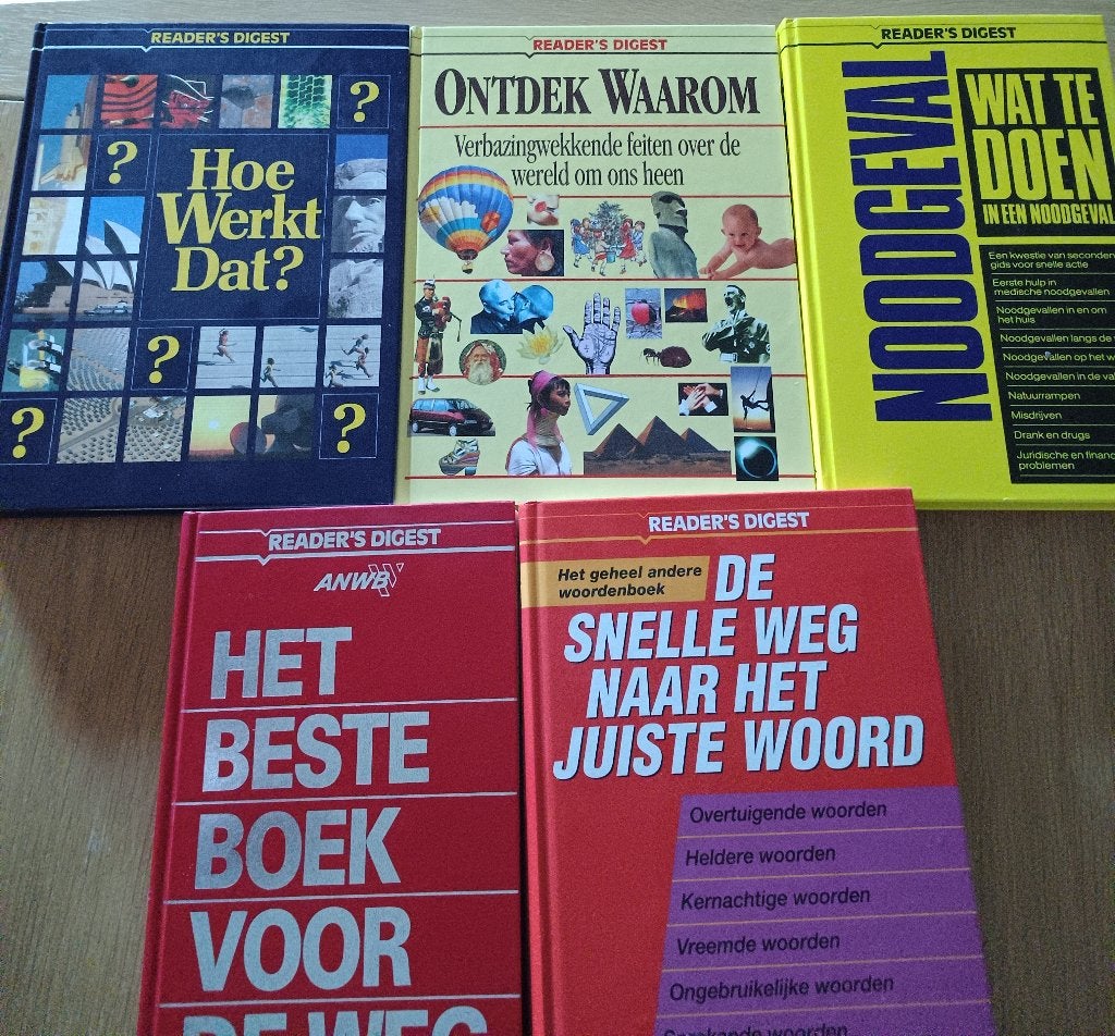 Readers's Digest | Kennis, weetjes & naslag | 5 boeken | 066, Ophalen of Verzenden, Gelezen, Diverse auteurs