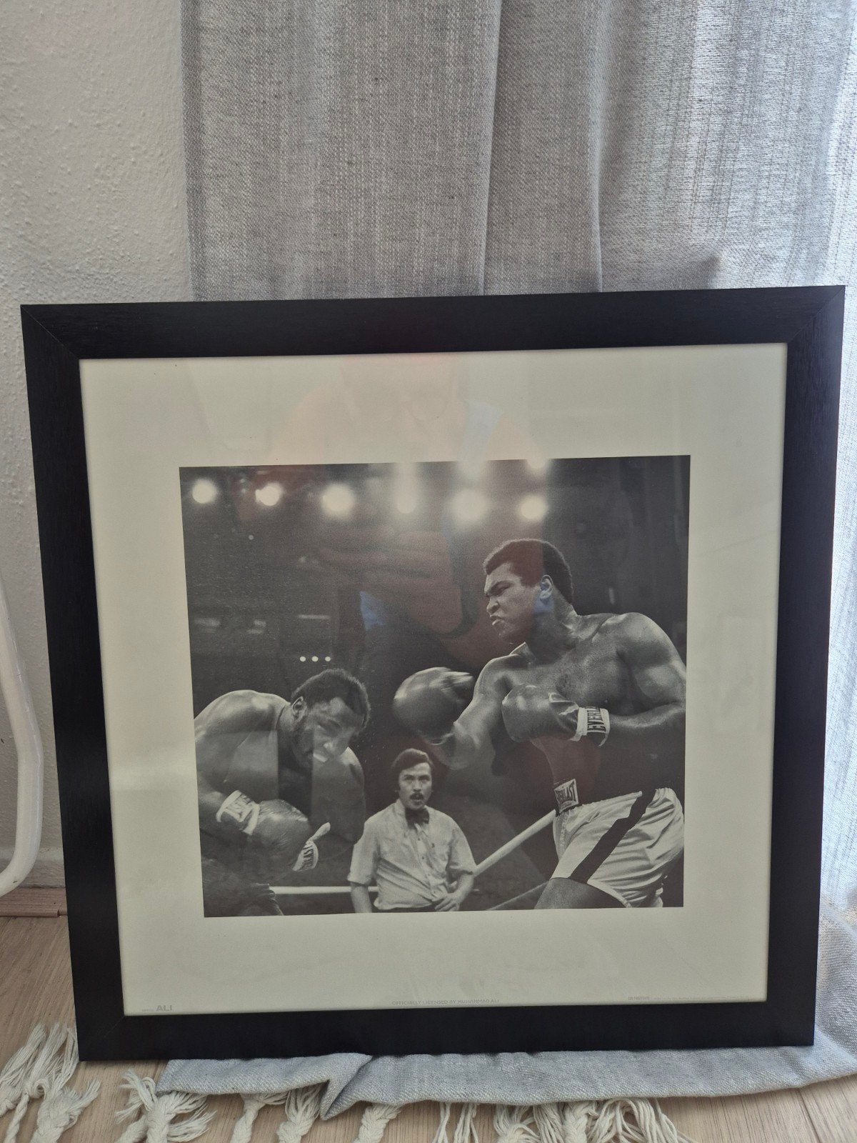 Muhammad Ali foto 45x45 cm, Antiek en Kunst, Kunst | Tekeningen en Foto's, Ophalen, Foto, Fotografie, Ingelijst