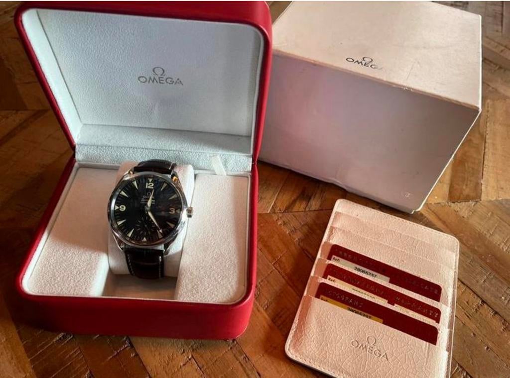 Omega Seamaster Aqua Terra Railmaster xxl 28065237  full set, Sieraden, Tassen en Uiterlijk, Horloges | Heren, Zo goed als nieuw