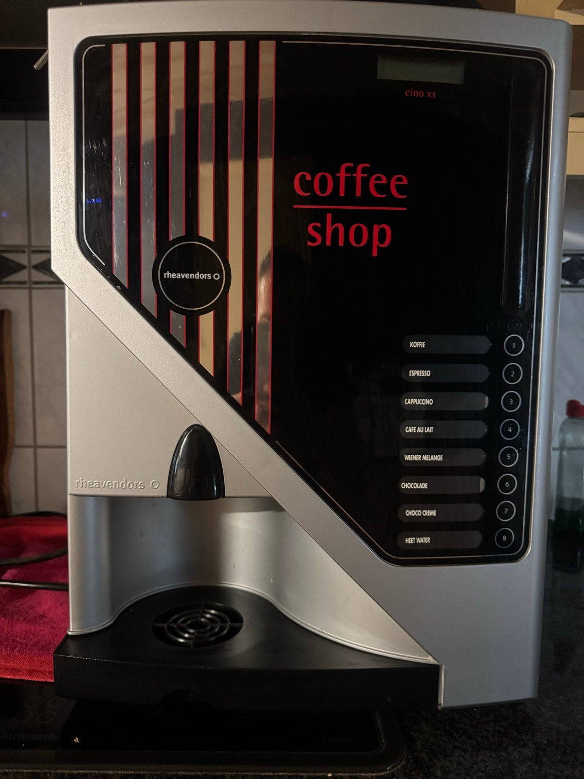 Gebruikte Rheavendors Cino XS Koffieautomaat, Gebruikt, 10 kopjes of meer, Koffiemachine, Koffiebonen