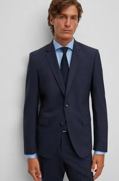 Hugo Boss Tailored Suit – Guabello Super 160’s – Dark Navy, Kleding | Heren, Kostuums en Colberts, Ophalen, Zo goed als nieuw