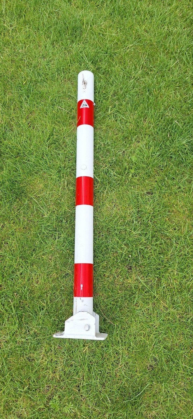 Klapbaar paaltje met sleutel - Rood/Wit, Ophalen, Gebruikt