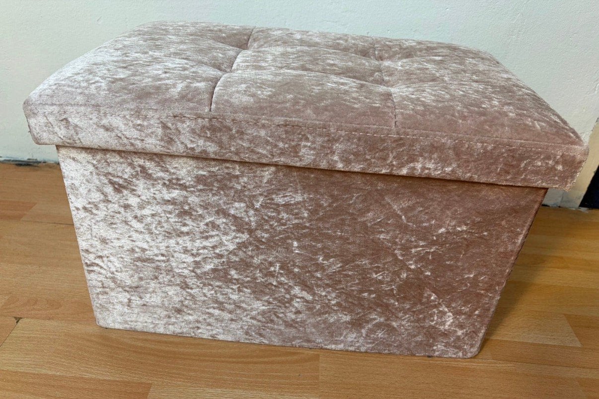 Intirilife opvouwbare bank zitkubus met opbergruimte, Minder dan 50 cm, Minder dan 50 cm, Ophalen of Verzenden, Zo goed als nieuw