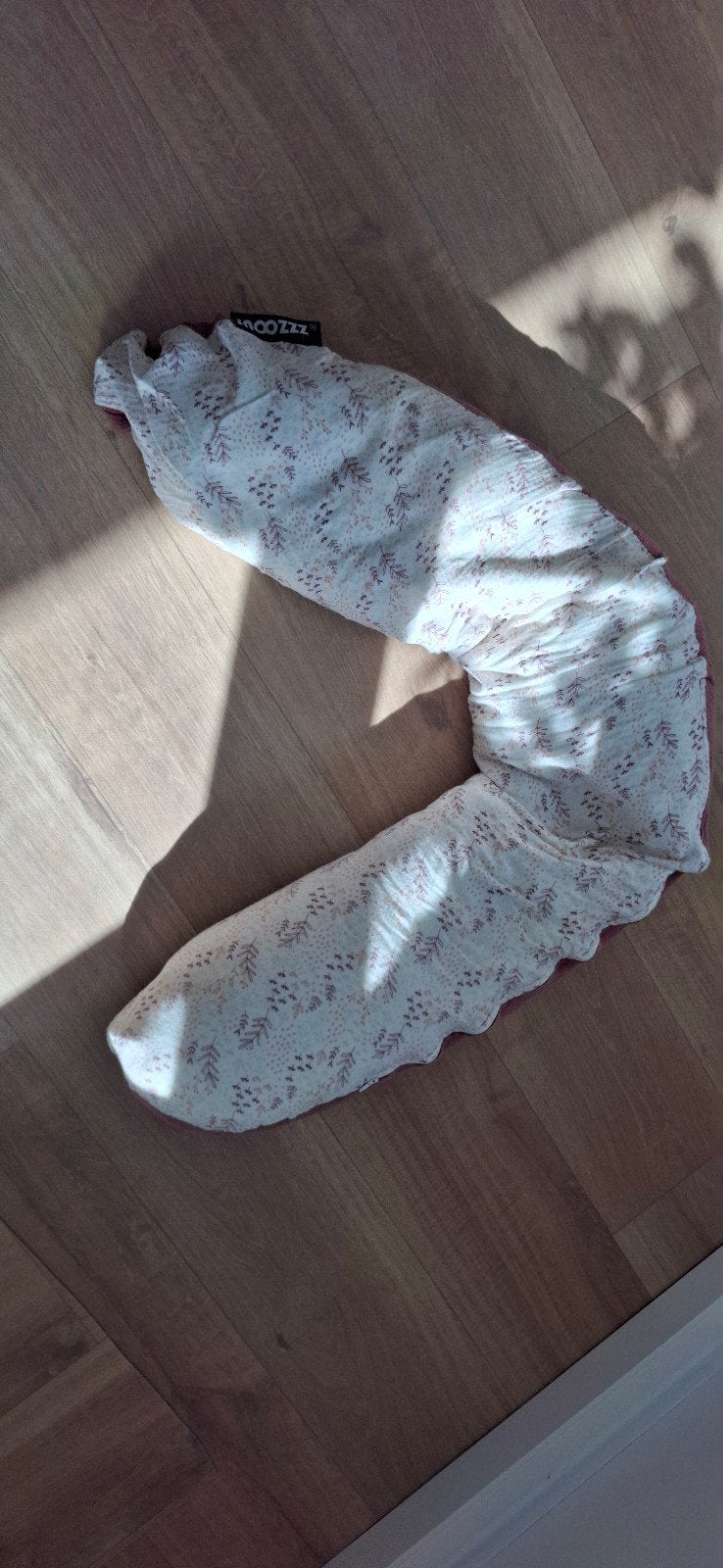 Snoozzz voedingskussen/zwangerschapskussen roze/wit, Ophalen, Wasbaar, Gebruikt, Overige merken