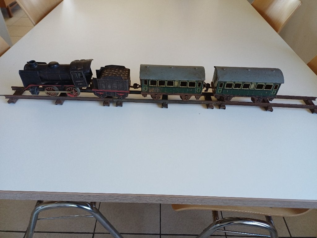 Antiek blikken märklin R880 stoomtrein, Ophalen of Verzenden