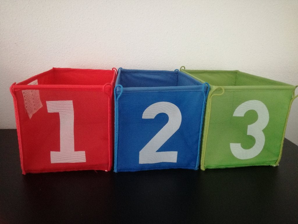 Ikea opbergbakjes 1 - 3 kinderkamer, Ophalen, Zo goed als nieuw, Overige typen