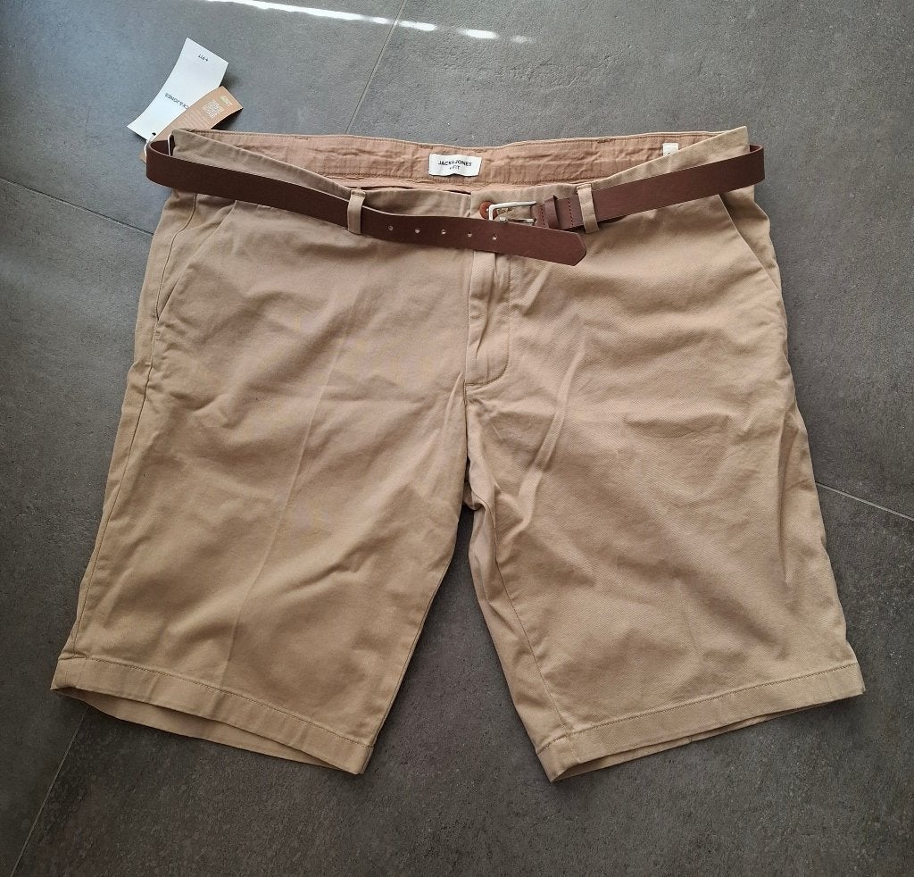 Korte Broek Jack&Jones, Kleding | Heren, Broeken en Pantalons, Ophalen, Nieuw, Beige, Jack & Jones