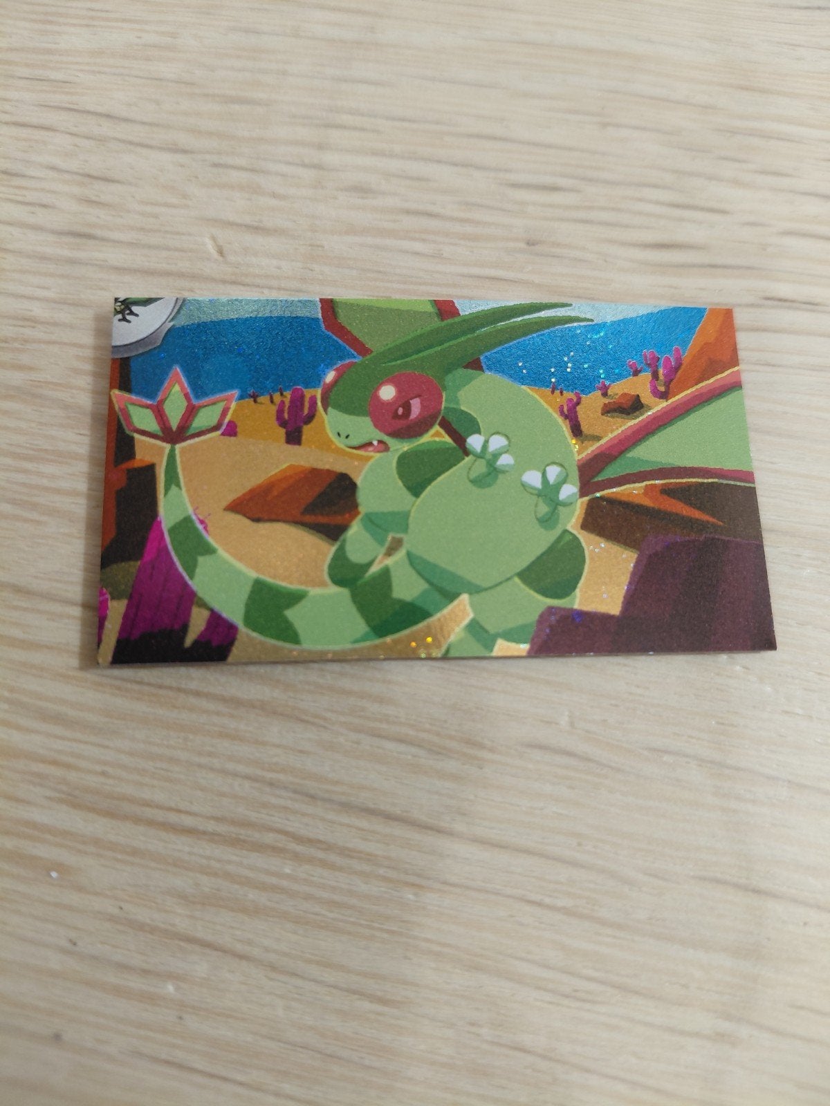 Pokemon Flygon, Ophalen of Verzenden, Zo goed als nieuw, Losse kaart, Foil
