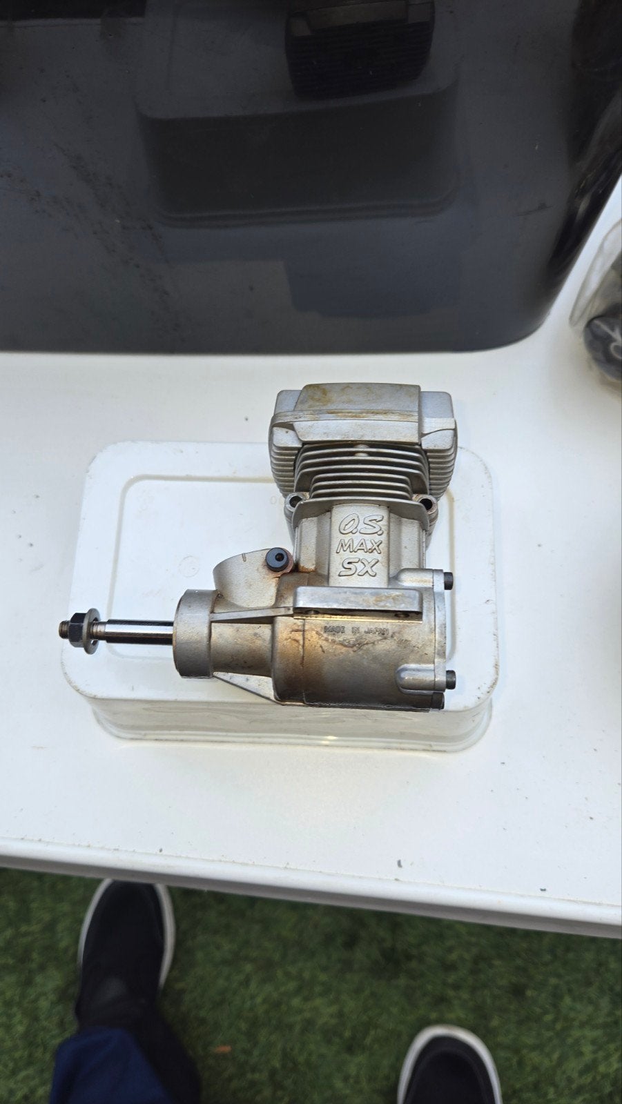 os max 61 sx motor, Ophalen of Verzenden, Gebruikt, Nitro