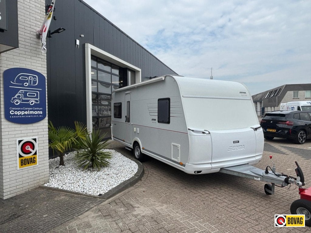 Eriba Exciting 485 luifel, fransbed, rondzit, topstaat,, Schokbreker, Rondzit, Bedrijf, Overige typen