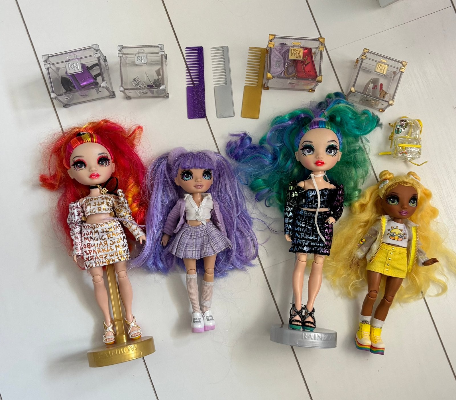Rainbow High poppen met accessoires, Ophalen of Verzenden, Zo goed als nieuw, Overige typen