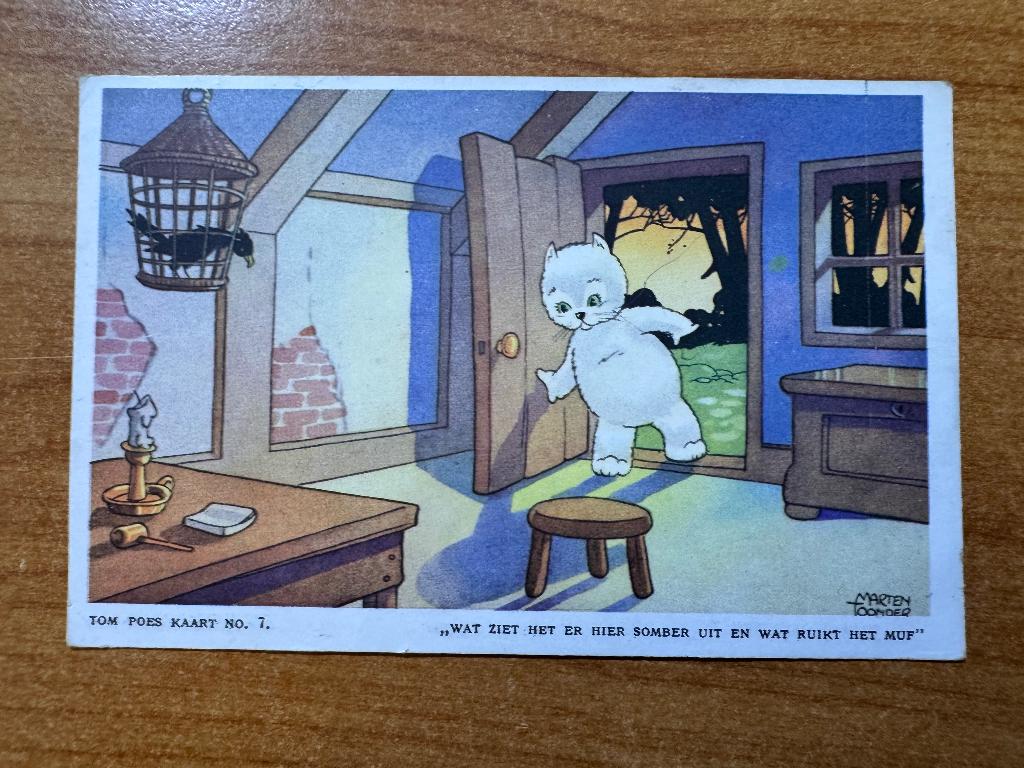 Tom Poes kaart serie 2 no.7 Marten Toonder, Verzenden, 1920 tot 1940, Gelopen, Overige thema's