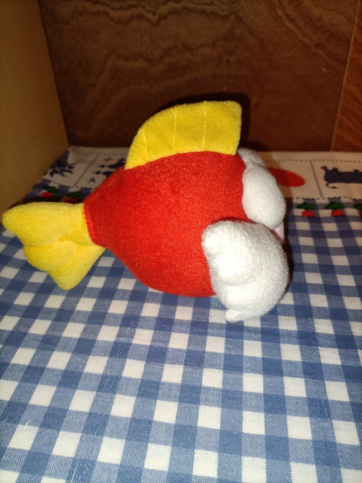 Vis knuffel van Mario Bros 16 cm x 14 cm, Ophalen of Verzenden, Zo goed als nieuw, Overige typen