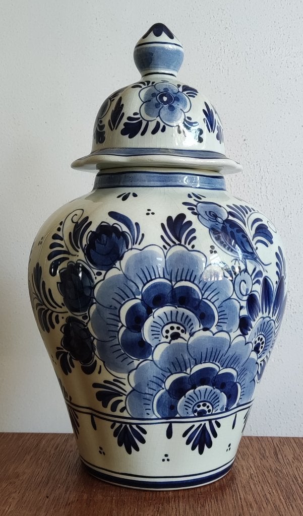 Delfts blauwe pot met deksel handgemaakt Gilde Original, Antiek en Kunst, Ophalen of Verzenden