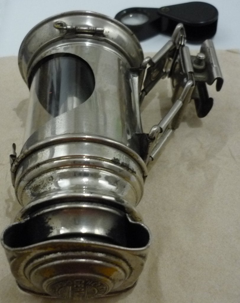 Oldtimer, Kaarslantaarn, GERMANIA, RIEMANN CHEMNITZ - GABLEN, Overige merken, Gebruikt, Ophalen of Verzenden, Verlichting
