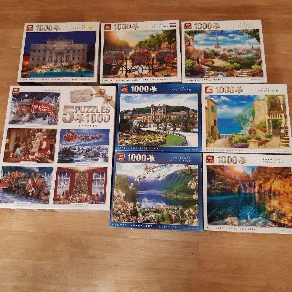 legpuzzels, Ophalen, 500 t/m 1500 stukjes, Zo goed als nieuw