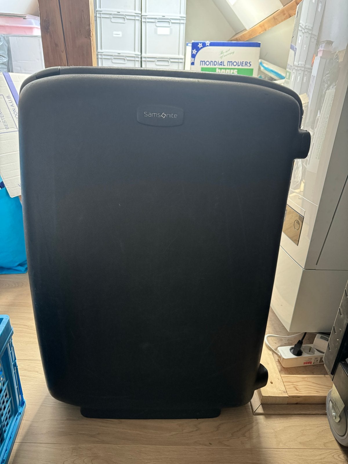 Grote Zwarte Samsonite Koffer - Zeer Stevig, Ophalen, Gebruikt, Hard kunststof, 45 tot 55 cm