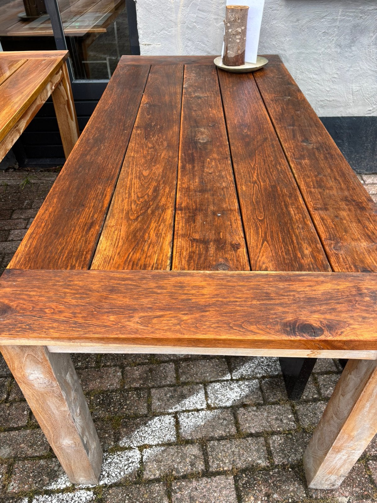 Teak tuin tafel 200-90, Ophalen of Verzenden, Zo goed als nieuw, Rechthoekig, Teakhout