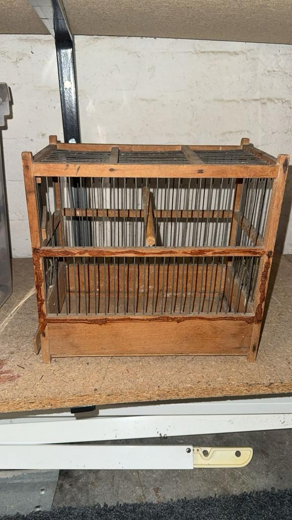 Kanariekooitje, Ophalen of Verzenden, Gebruikt, Hout, Vogelkooi