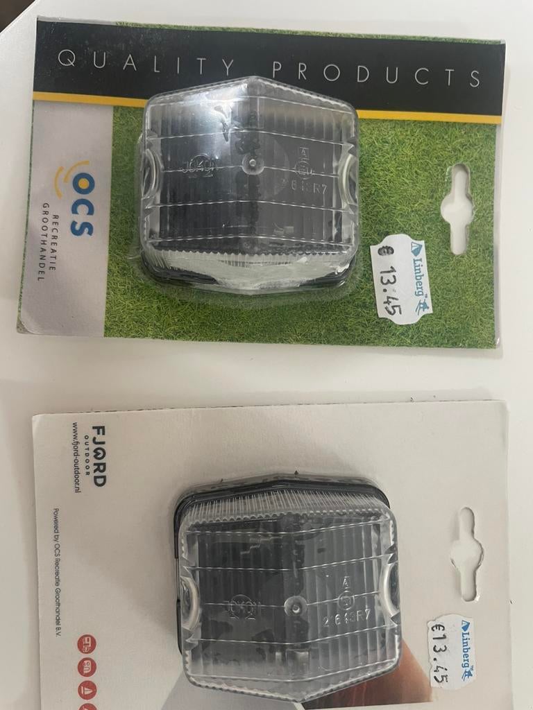 Breedtelamp - 71x62mm caravan set nieuw in verpakking, Ophalen, Nieuw