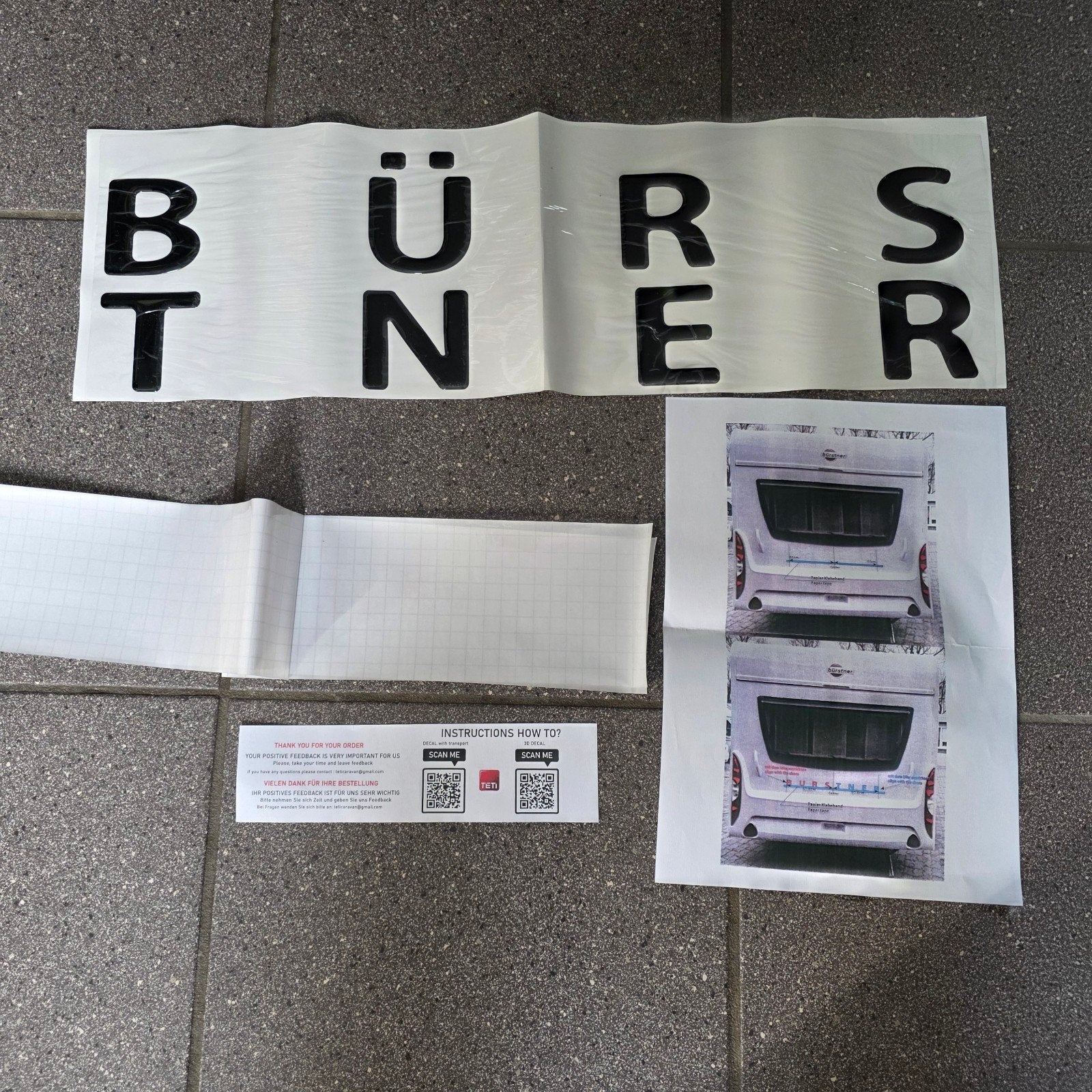 Bürstner Camper Sticker Set - Nieuw, Ophalen of Verzenden, Nieuw