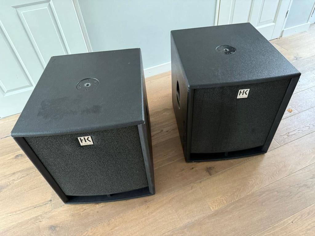 2 x HK AUDIO PRO 18 PASSIEVE SUBWOOFER, Ophalen, Zo goed als nieuw, Audio