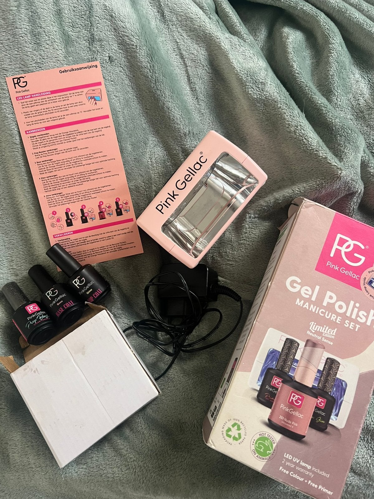 pink gellac lamp starter pack, Ophalen of Verzenden, Zo goed als nieuw, Toebehoren, Handen en Nagels