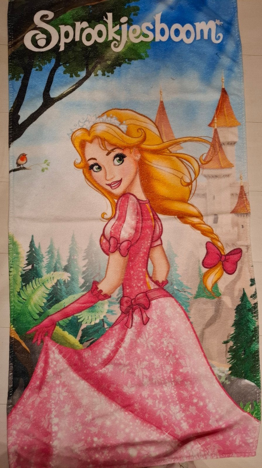 Sprookjesboom Prinsessen Handdoek - Rapunzel, Ophalen, Jongen of Meisje