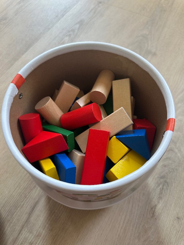 Houten blokken van Goki - 100 stuks, Ophalen of Verzenden, Zo goed als nieuw, Overige merken