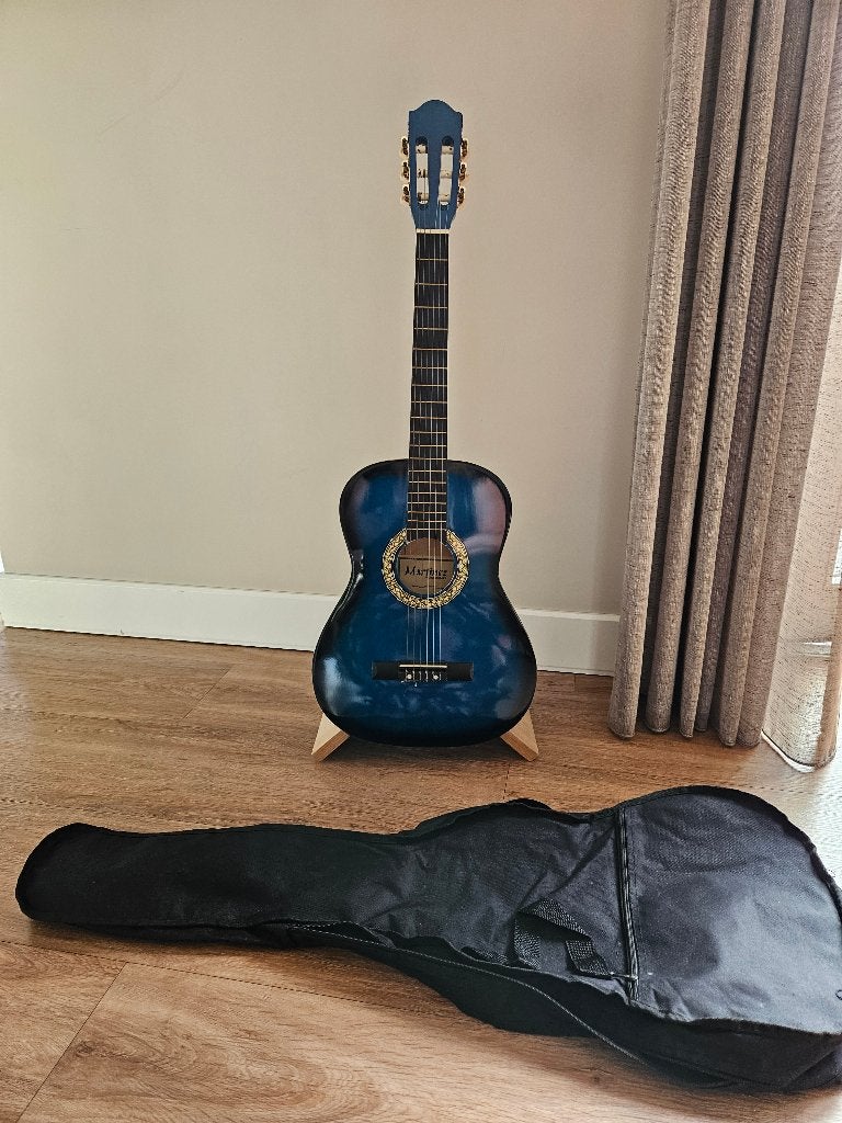 Gitaar Martinez MTC-083-PU met standaard en hoes, Ophalen, Gebruikt, Klassieke of Spaanse gitaar