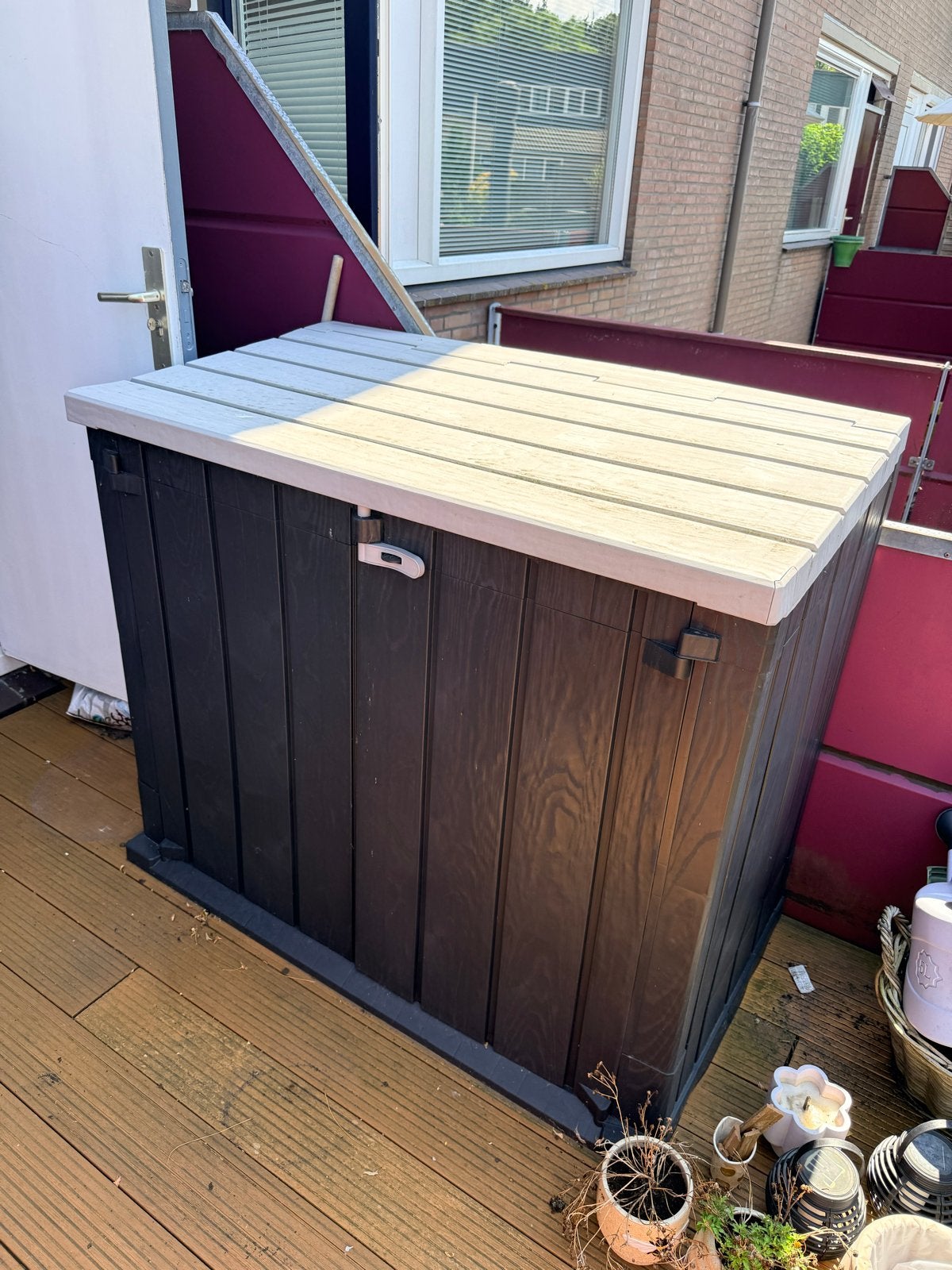Kunststof opbergbox voor buiten, Ophalen, Gebruikt, Kunststof, Overige typen