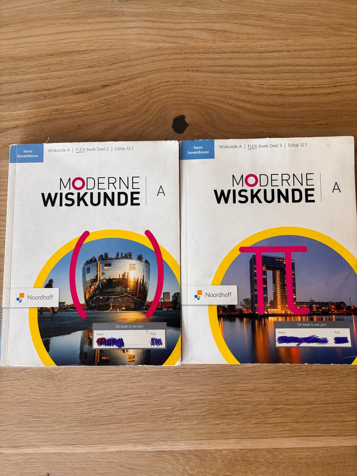 Moderne Wiskunde A FLEX-boek HAVO Bovenbouw Deel 2 & 3, Boeken, Ophalen of Verzenden, Gelezen, HAVO, Wiskunde A
